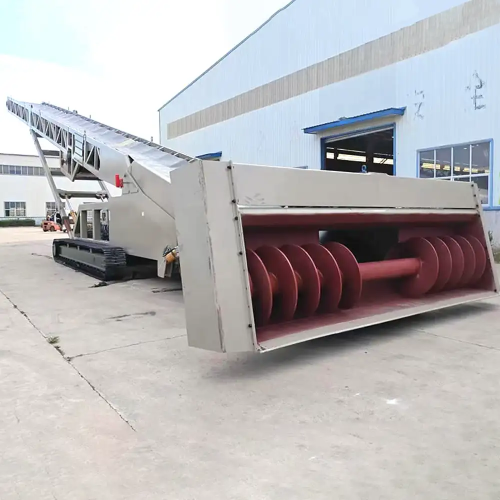 zfita self-feeding crawler mobile conveyor