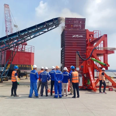 zfita container tilter for grain handling